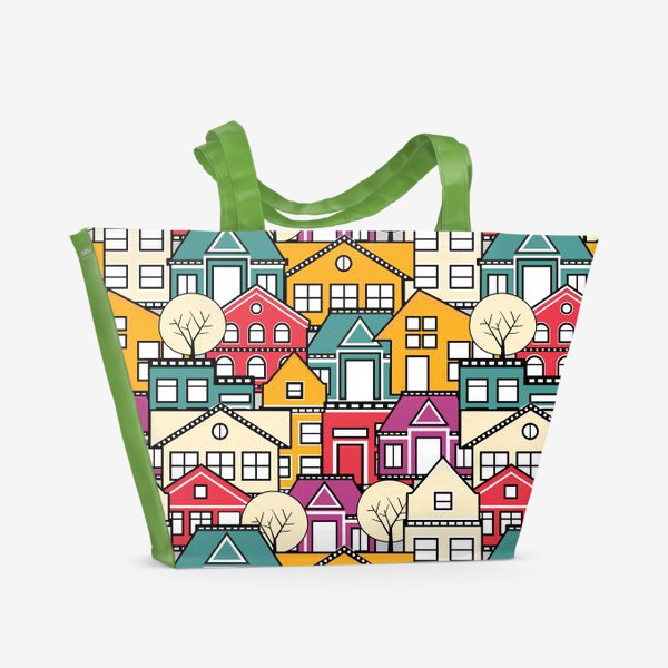 Пляжная сумка «Цветной городок»
