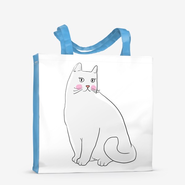 Сумка-шоппер «Белая кошка»