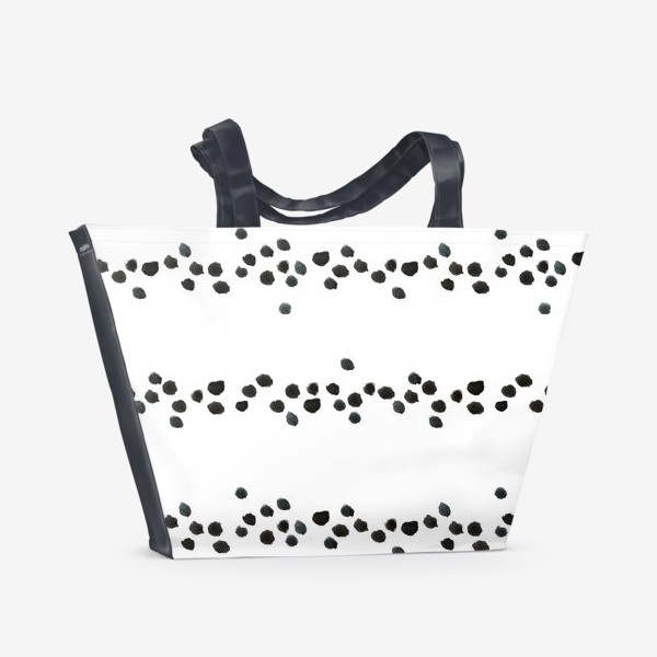 Пляжная сумка «Абстрактные акварельные полоски»