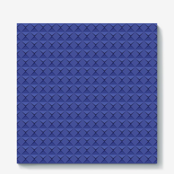 Холст «Абстрактный 3д лист синей бумаги. Abstract 3d blue paper banner»