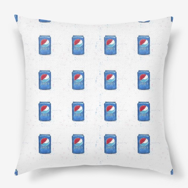 Подушка &laquo;Pepsi - pattern. Пепси - паттерн&raquo;