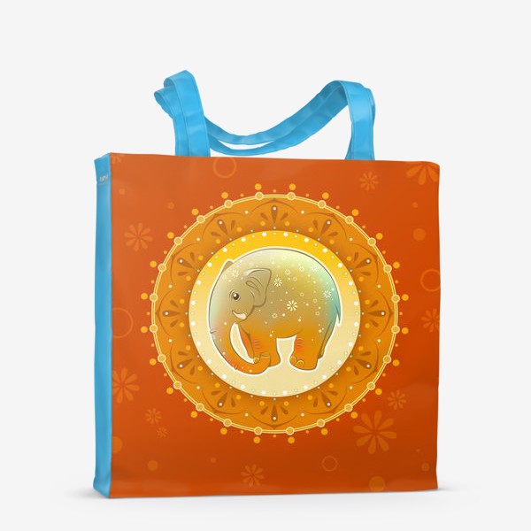 Сумка-шоппер «Мандала со слоном»