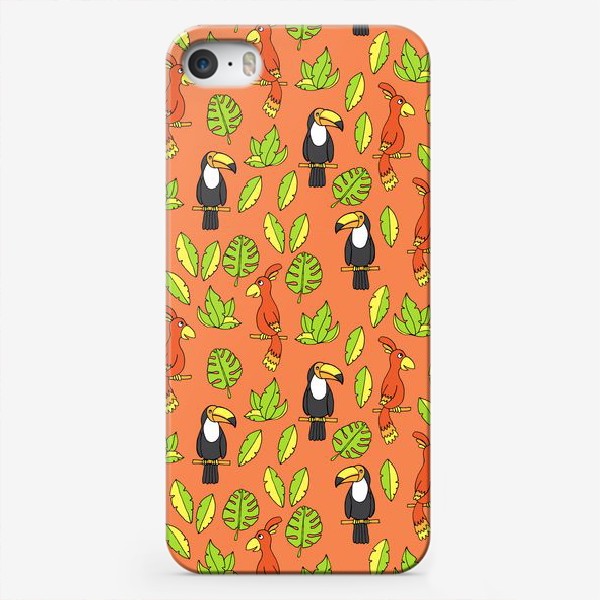 Чехол iPhone «Тропические птицы»