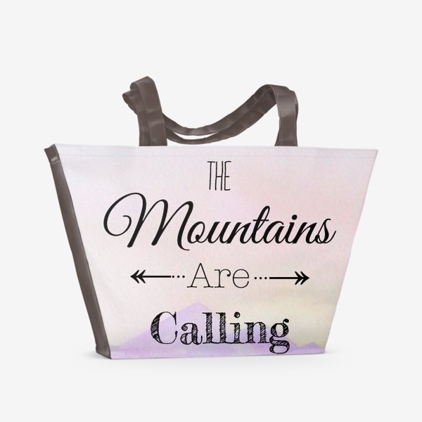 Пляжная сумка «горы зовут»