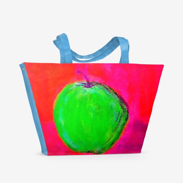 Пляжная сумка «Зеленое яблоко»