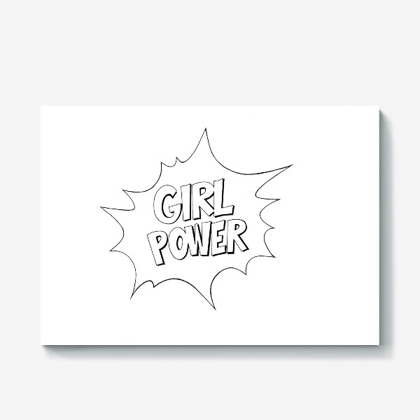 Холст «Girl Power. Попарт #2»