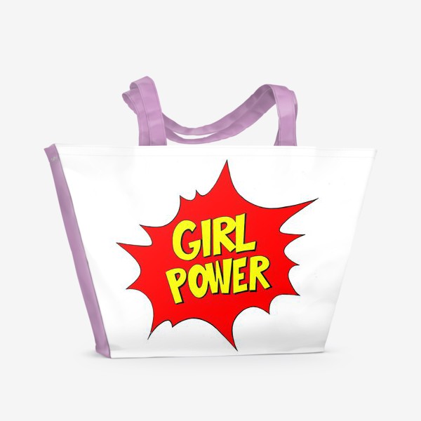 Пляжная сумка «Girl Power. Попарт»