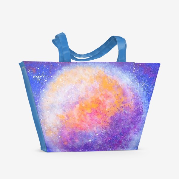 Пляжная сумка «Космос.Сиреневая планета»