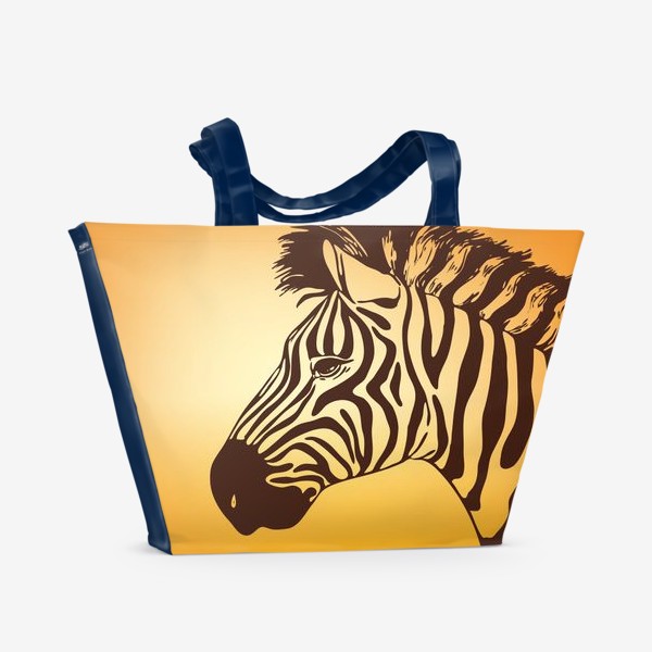 Пляжная сумка «зебра»