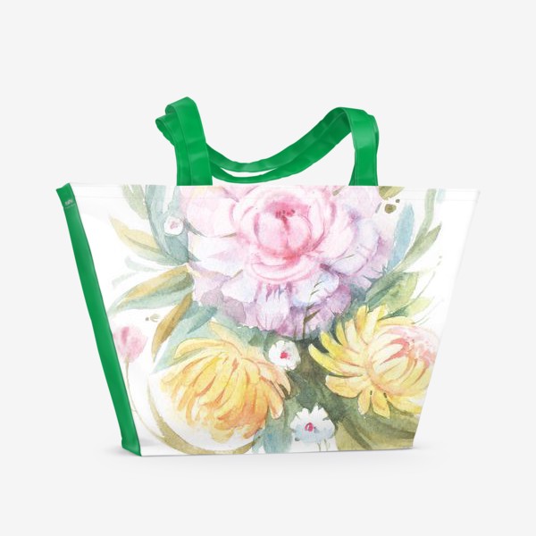 Пляжная сумка «цветение»