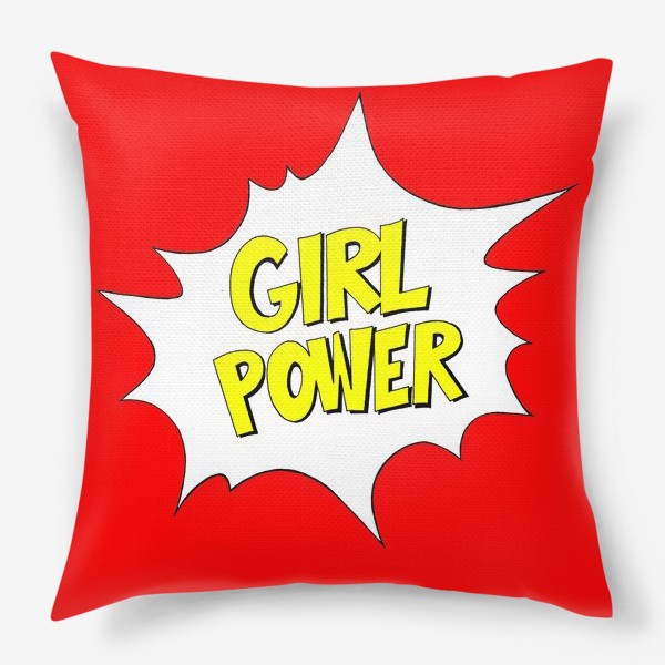Подушка «Girl Power. Попарт #4»