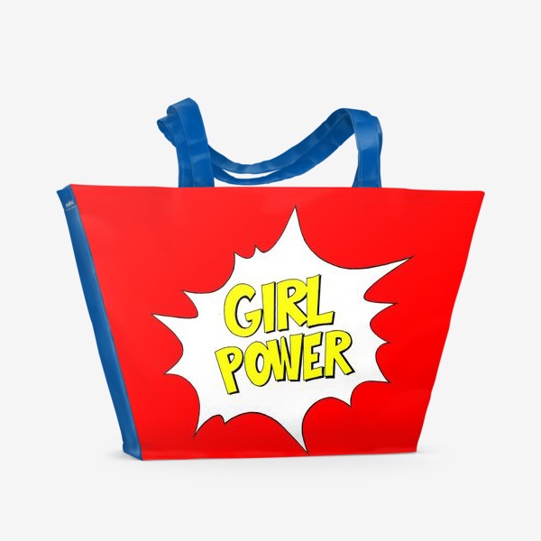 Пляжная сумка «Girl Power. Попарт #4»