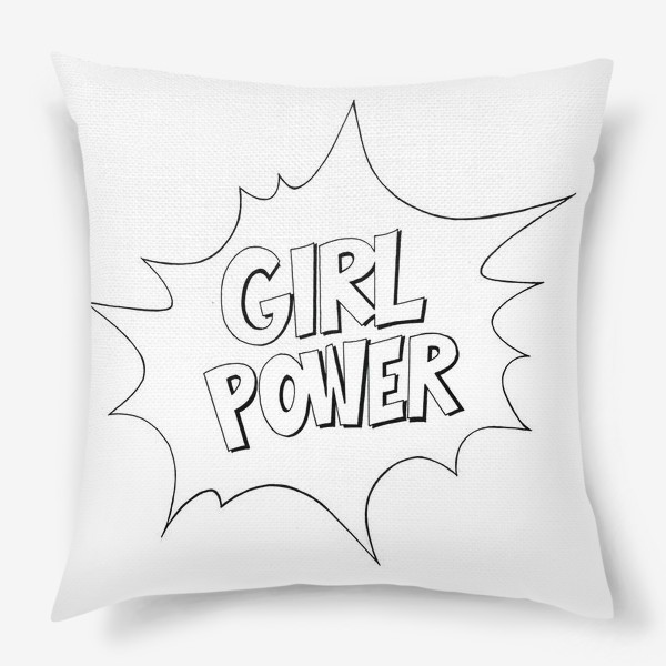 Подушка «Girl Power. Попарт #2»