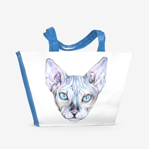 Пляжная сумка &laquo;Сфинкс. Лысый кот&raquo;