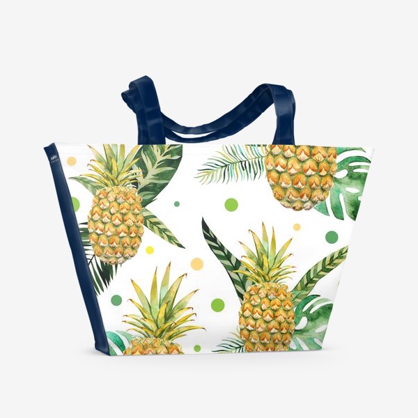 Пляжная сумка «Тропические ананасы»