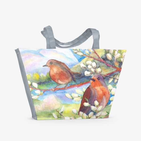 Пляжная сумка «Весна пришла»