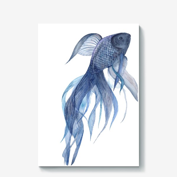 Холст «Синяя рыбка»