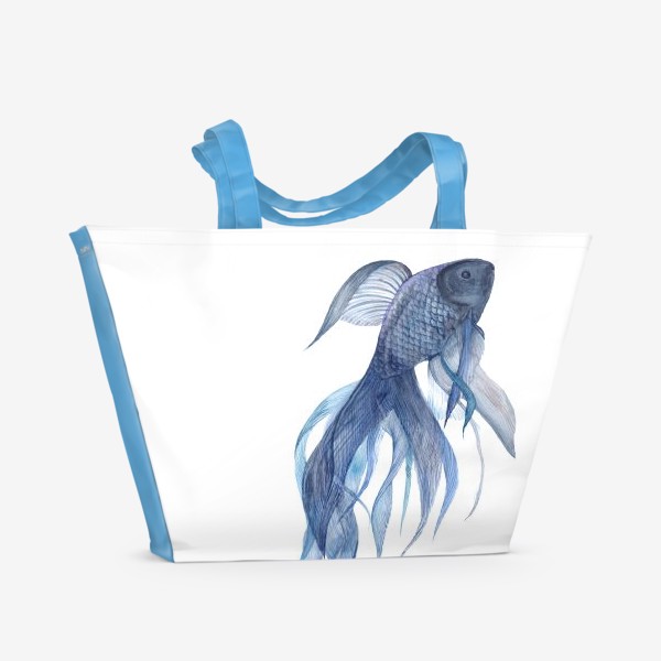 Пляжная сумка «Синяя рыбка»