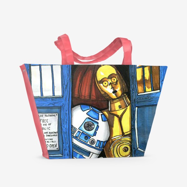 Пляжная сумка «Доктор Кто + Звездные войны»