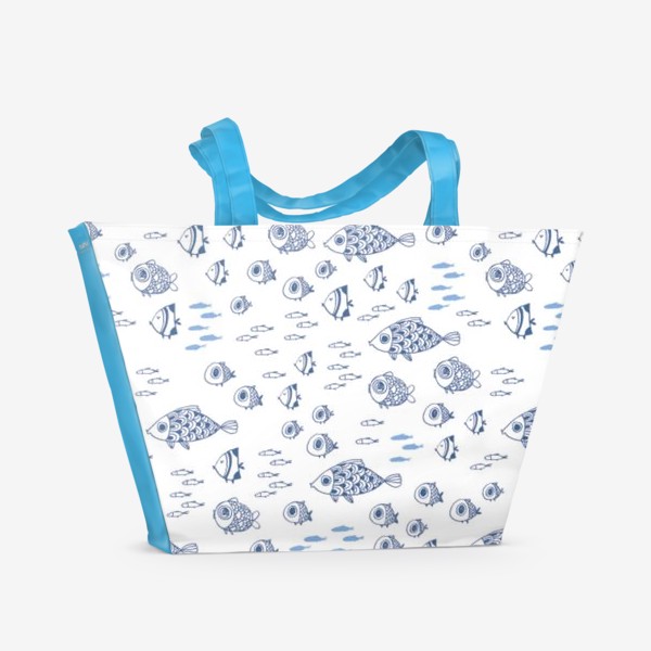 Пляжная сумка «Рыбки светлые»