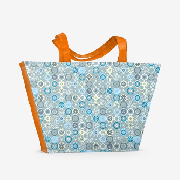 Пляжная сумка &laquo;геометрический паттерн «круги»&raquo;