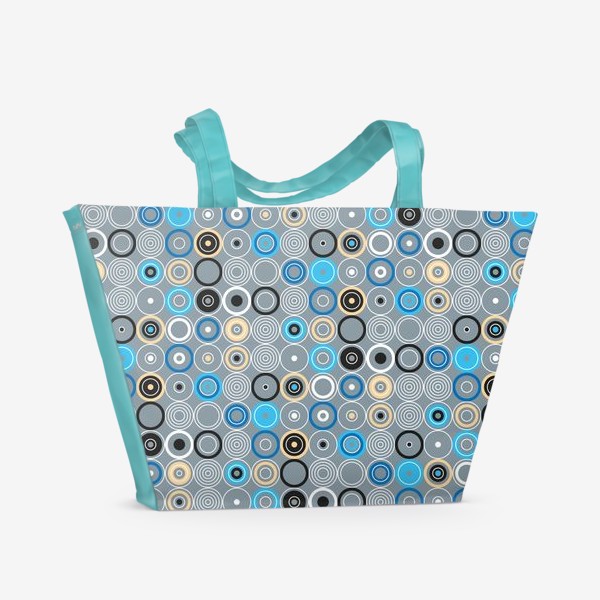 Пляжная сумка &laquo;геометрический паттерн «круги»&raquo;