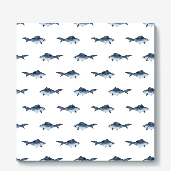 Холст «Рыбки акварельные»