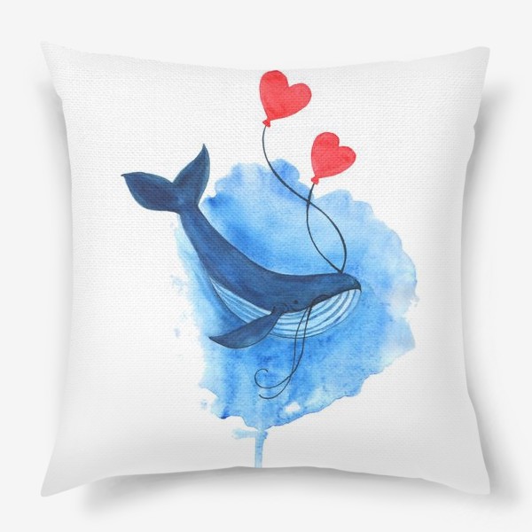 Подушка «Влюбленный кит»