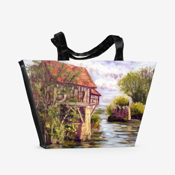 Пляжная сумка «Старая мельница в Верноне»