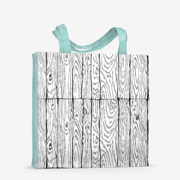 Сумка-шоппер «Деревянные доски, рисунок среза дерева»