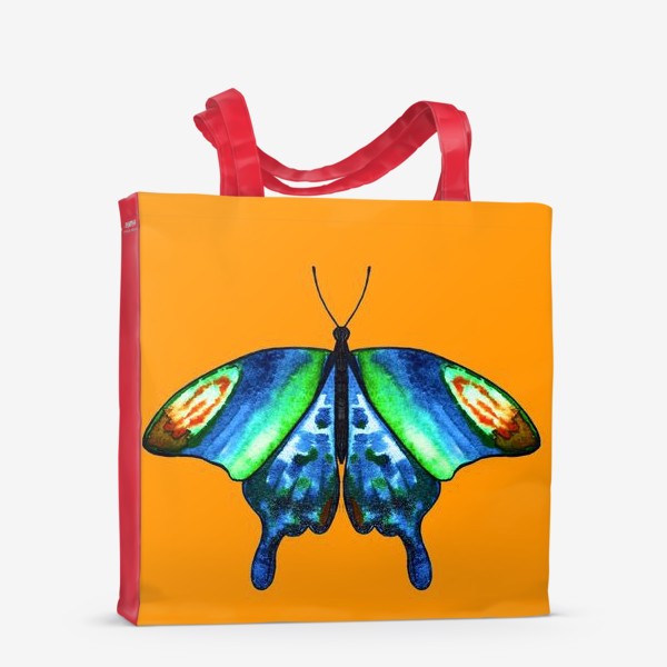 Сумка-шоппер «Бабочка на оранжевом»