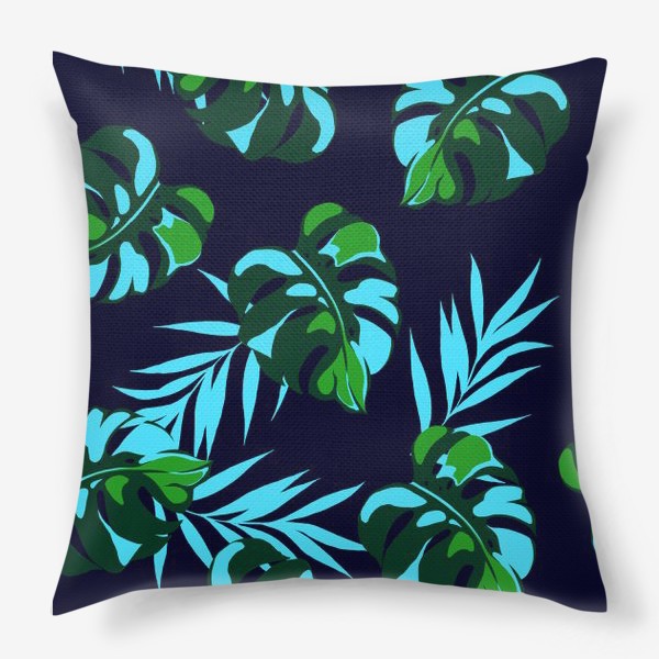 Подушка «Тропические листья»