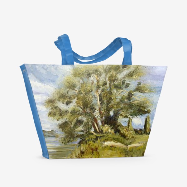 Пляжная сумка «Дерево на берегу»