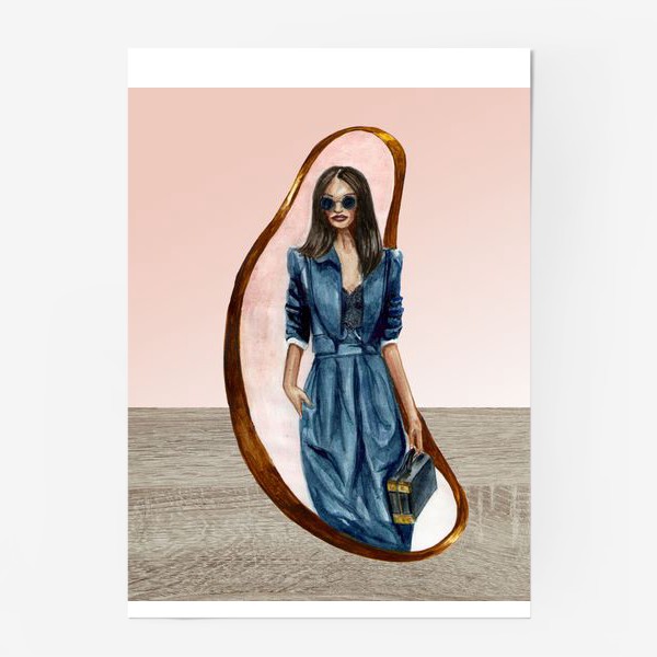 Постер «Fashion иллюстрация девушка»