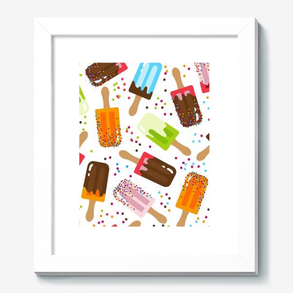 Картина «Фруктовое и шоколадное мороженое»