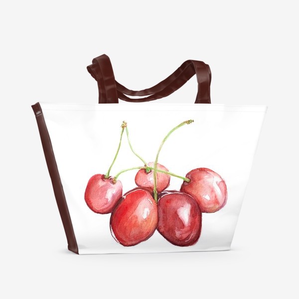 Пляжная сумка «Вишня Черешня Cherry»