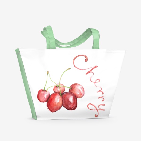 Пляжная сумка «Вишня Черешня Cherry»