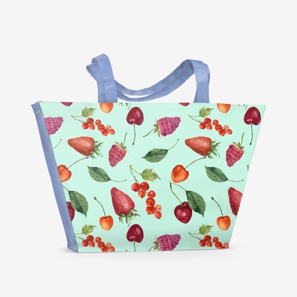 Пляжная сумка «Фрукты-ягоды»