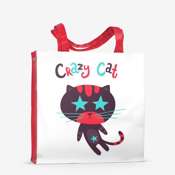Сумка-шоппер «Crazy cat»