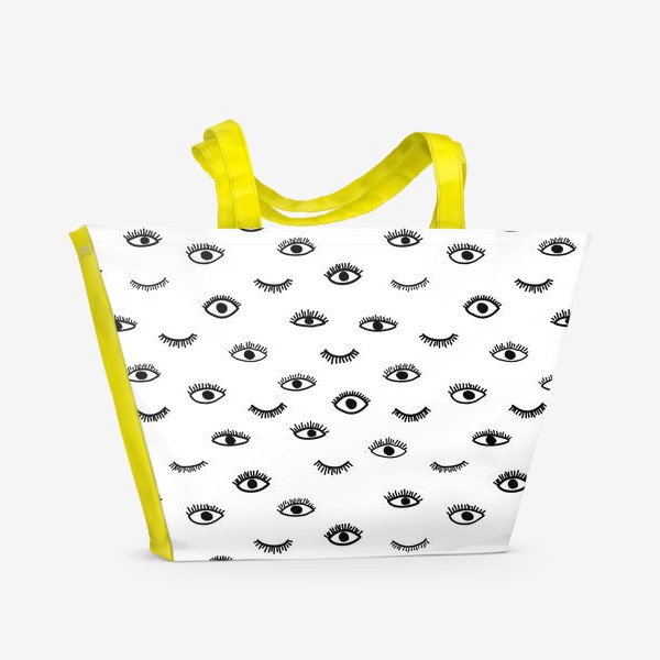 Пляжная сумка &laquo;Глаза в стиле бохо&raquo;