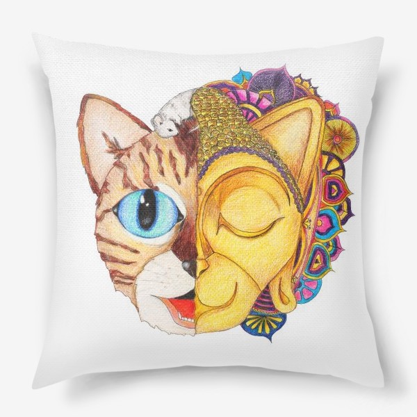 Подушка «Будда кот»
