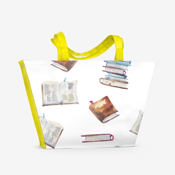 Пляжная сумка «Паттерн книги»