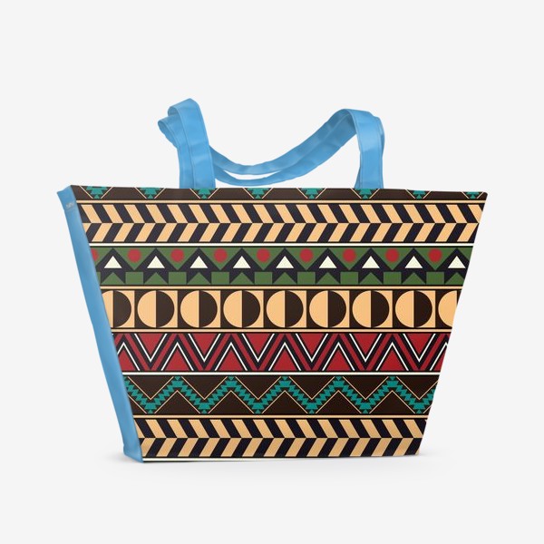 Пляжная сумка «Этнический орнамент. Boho fashion»
