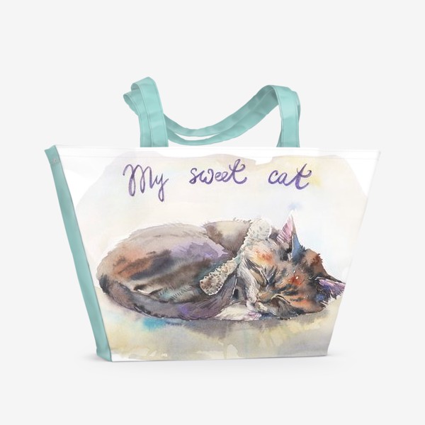 Пляжная сумка «Маленький котик»