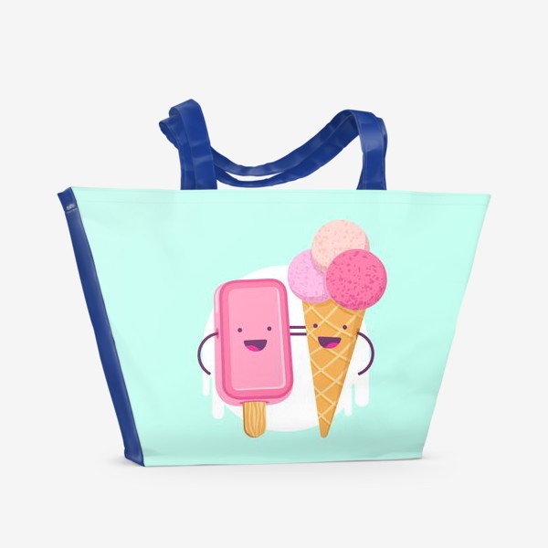 Пляжная сумка «М-м-мороженое»