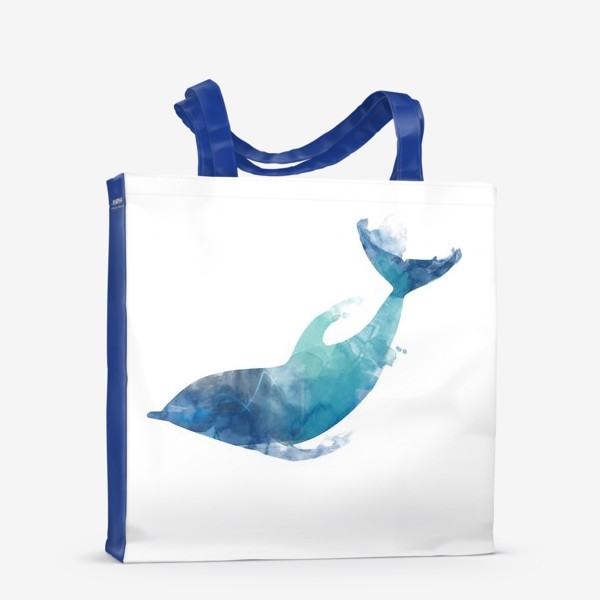 Сумка-шоппер «Акварельный дельфин»