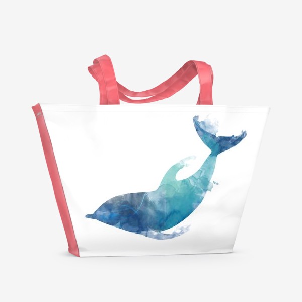 Пляжная сумка &laquo;Акварельный дельфин&raquo;