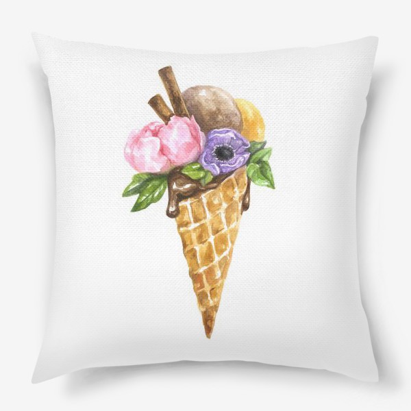 Подушка «Flower ice cream»