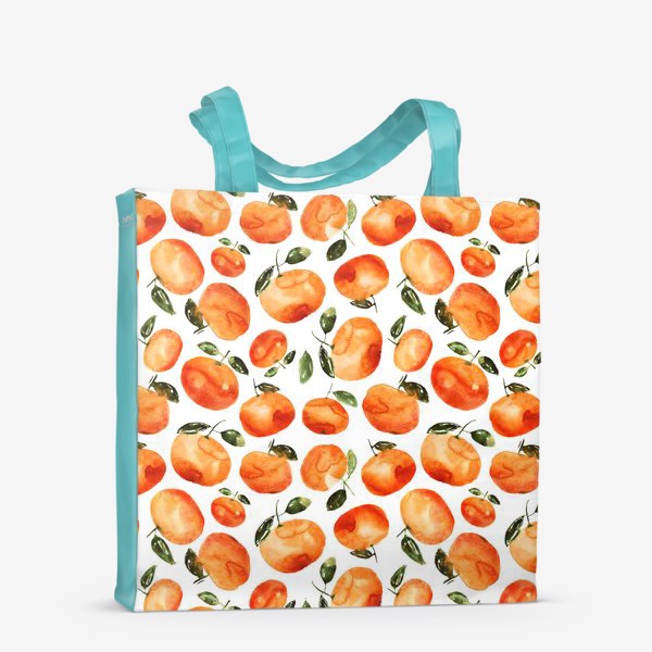 Сумка-шоппер «Акварельные мандаринки»