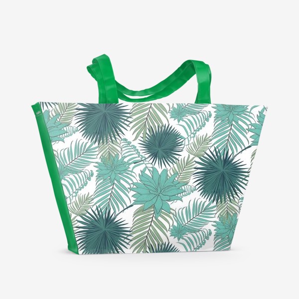 Пляжная сумка &laquo;Узор из пальмовых ветвей&raquo;